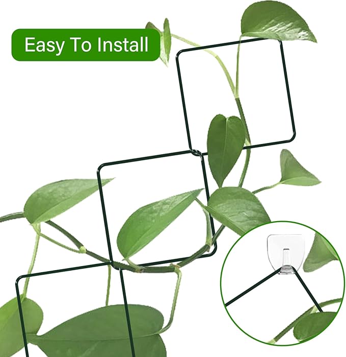 2 Pack 36pcs Chain Trellis for Climbing Plants Indoor & Outdoor, Garden Wall Plant Trellis Plant Vine Support Houseplant Accessories and Plant Gifts for Vine, Ivy, Monstera,Pothos Pahdecor