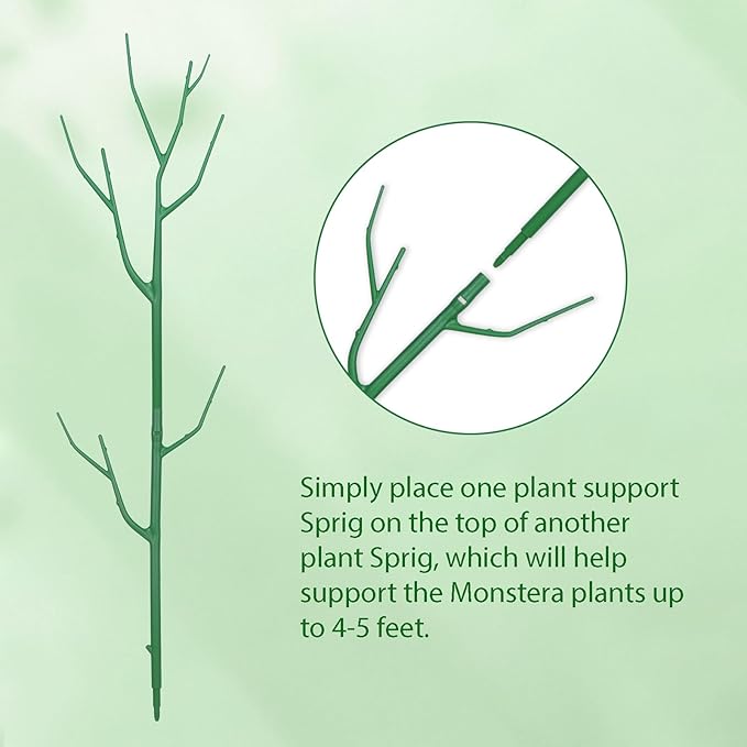 5 Pack Stackable Plant Supports Stakes, Sturdy Garden Trellis for Climbing & Vining Plants, Monstera, Pothos & Philodendron - Reusable Plant Stakes for Indoor & Outdoor Potted Plants Obralitic