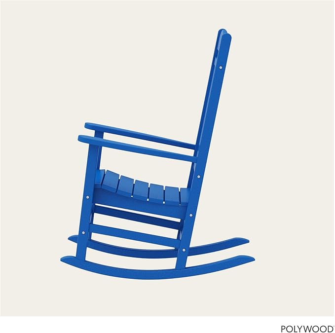 POLYWOOD Presidential Rocking Chair in Pacific Blue POLYWOOD