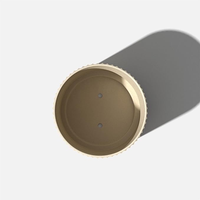 Veradek Demi Series Round Planter for Porch, Patio, Backyard | Durable Plastic-Concrete Material | Modern Décor for Tall Plants, Flowers VeradekOutdoor