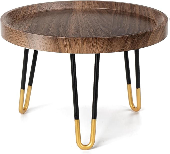 Plant Stand Indoor Outdoor, Mid Century Style Walnut Wood Color Plant Stand,Waterproof Design Modern Plant Table,Easily Assemble Come With Tools,Nice For Room Decor (M) Welcometoobtain
