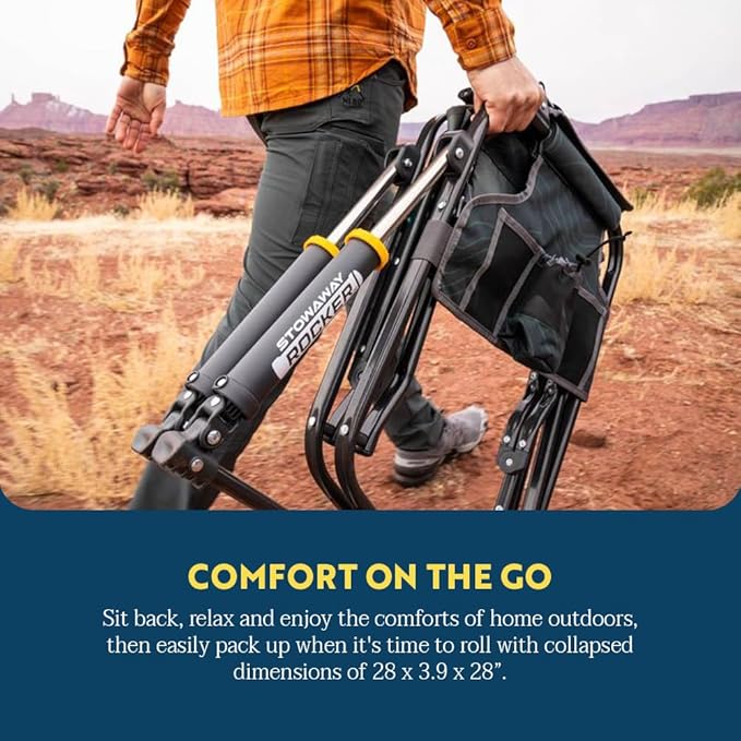 GCI Outdoor Stowaway Rocker - Navy Topo GCIOUTDOOR