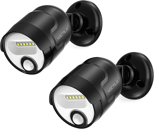 Rechargeable Battery Operated Motion Sensor Light,4000mAh Battery Powered Spotlight 600 Lumen Outdoor IP65 Waterproof for Porch,Yard,Wall,Garden Noctila