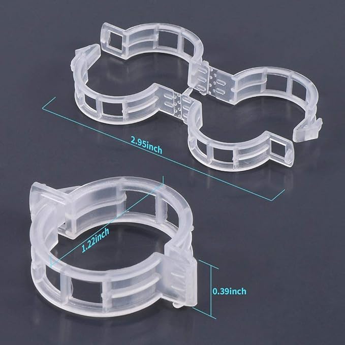 300Pcs Plastic Plant Clip, Plastic Trellis Plant Support Clips for Support, Garden Clips for Climbing Plants, Plastic Trellis Clips Plant Support Clips Vegetables Grape Vine Tomato Plant Fixing Clips Rootora