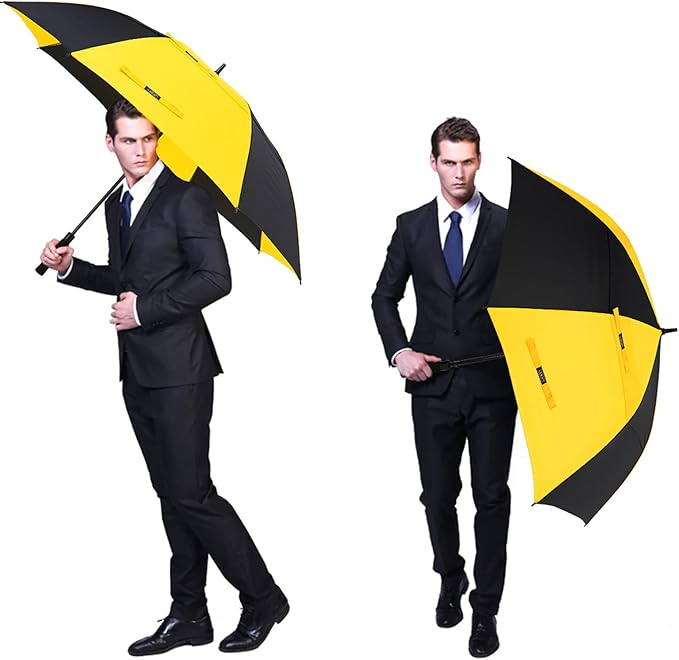 G4Free 47/54/62/68/72 Inch Automatic Open Golf Umbrella Oversize Extra Large Double Canopy Vented Windproof Waterproof Stick Umbrellas G4Free