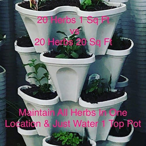 Mr. Stacky 5 Tiered Vertical Gardening Planter, Indoor & Outdoor Mr.+Stacky
