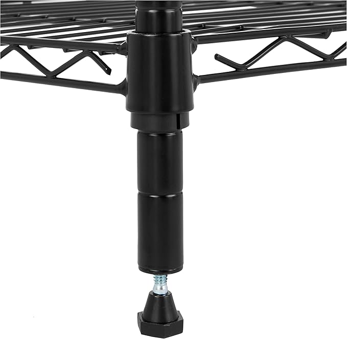 Amazon Basics 5-Shelf Tower Adjustable Storage Shelving Unit for Garage, Rust-Resistant Steel, 150 lbs Per Shelf, 16"W x 16"D x 54"H, Black AmazonBasics
