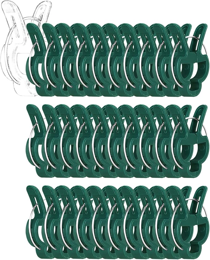30 Pcs trumpet 1 inch Plant Support Clips,Flower and Vine,Garden Tomato Plant Support Clips for Supporting Stems,Vines Grow Upright Climbing,Tool for Straightening,Tomato Cage,Trellis. Yinghezu