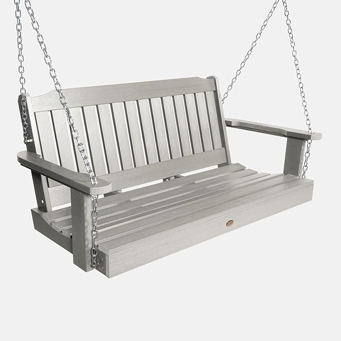 Highwood Lehigh Porch Swing, 4 Feet, Harbor Gray highwood