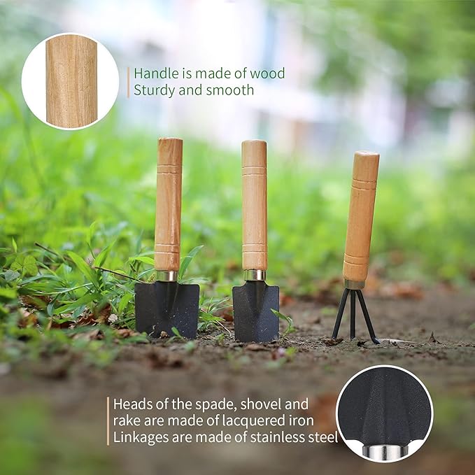 5Pcs Succulent Tools, Mini Garden Tools,Plant Potting Mat as Plant Accessories,Succulent Gardending Hand Tools Kit for Seedling Soil,Caring Succulent,etc,Gifts for Woman’s Gardening work(No Flowerpot) Songtaste