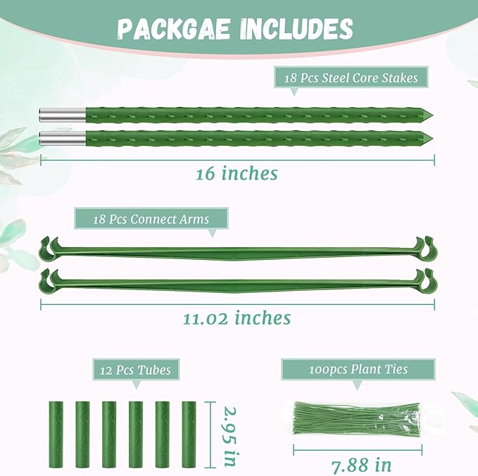 Legigo 2-Pack Tomato Cage for Garden Plant Support - Up to 48in Garden Stakes, Tomato Trellis for Potted Plants, Tomato Cages Plant Stakes for Climbing Vegetables & Flowers Legigo