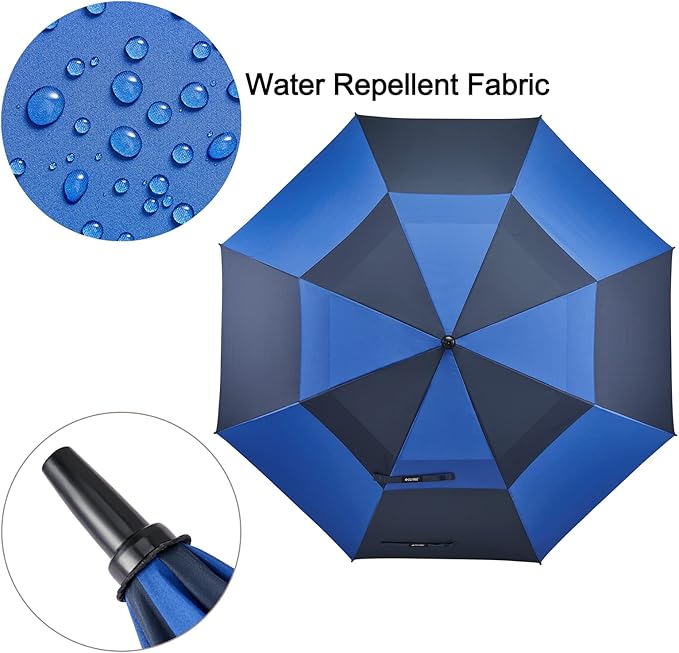 G4Free 47/54/62/68/72 Inch Automatic Open Golf Umbrella Oversize Extra Large Double Canopy Vented Windproof Waterproof Stick Umbrellas G4Free