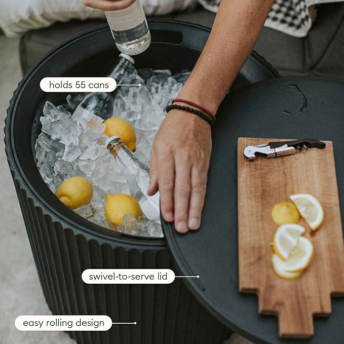 Veradek Outdoor Cooler Side Table - 2 in 1 - Designed for use as Outdoor Side Table, Patio Decor and Ice Chest VeradekOutdoor