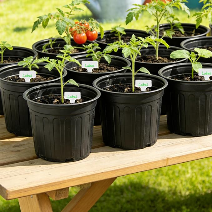 72-Pack 2/2.5/3 Gallon Flexible Plastic Plant Pots, Thickened Soft Seed Starting Container for Indoor Outdoor Plants, Seedlings, Vegetables, Succulents and Cuttings Niiiice