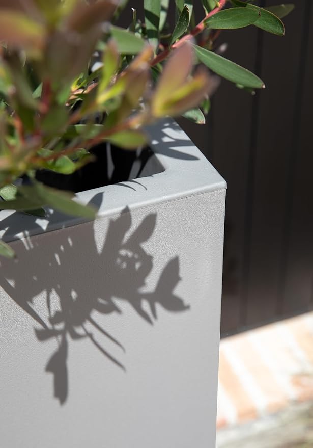 Veradek Block Series Pedestal Planter - Tall Planter for Indoor or Outdoor Front Porch | All-Weather Use with Removable Insert Bucket | Modern Décor for Flowers, Tall Trees, Faux Plants VeradekOutdoor