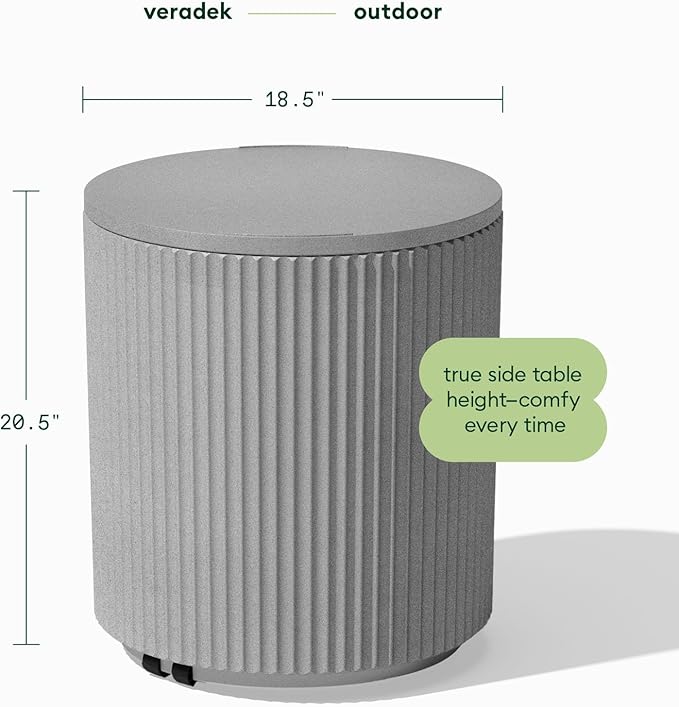 Veradek Outdoor Cooler Side Table - 2 in 1 - Designed for use as Outdoor Side Table, Patio Decor and Ice Chest VeradekOutdoor
