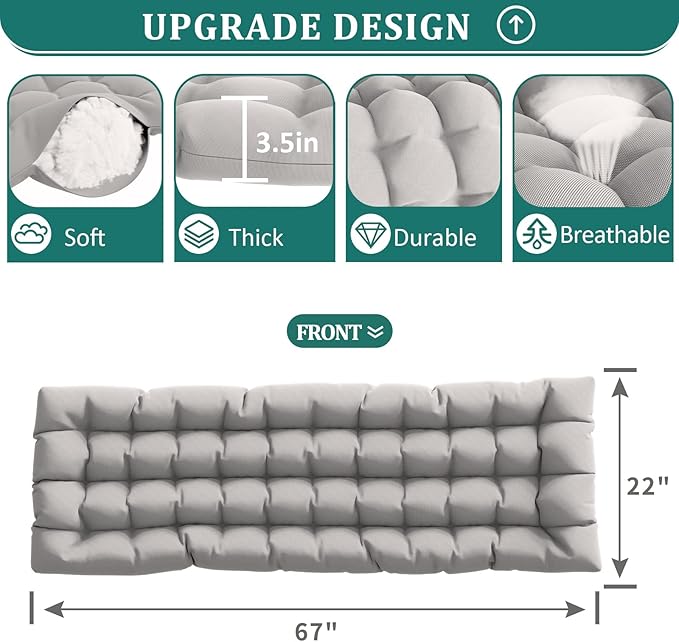 UDPATIO Oversized Zero Gravity Chair 33In XXL Patio Reclining Chair with Cushion, Outdoor Folding Recliner with Pillows, Cup Holder, Foot Rest & Padded Headrest, Support 500LB (2, Light Grey-XL) UDPATIO