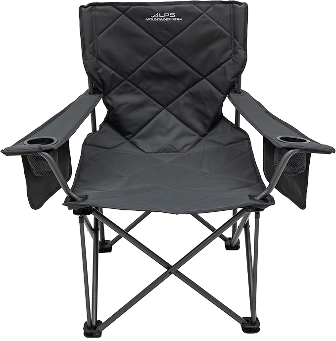ALPS Mountaineering King Kong Camping Chairs for Adults with Mesh Cup Holders and Pockets, Built Durable and Reliable with Compact Foldable Steel Frame ALPS+Mountaineering