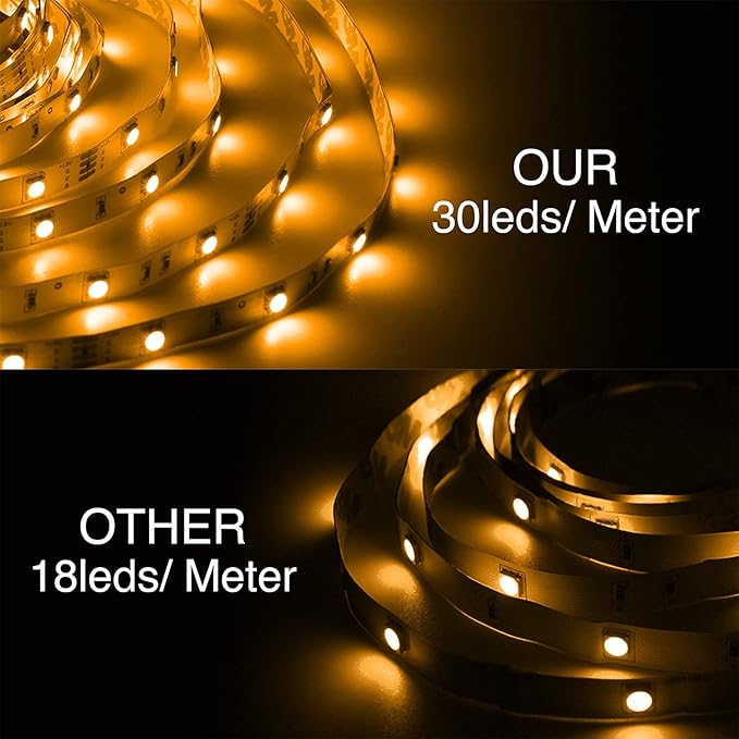 DAYBETTER Led Strip Lights Waterproof, 32.8ft(2 Rolls of 16.4ft) Led Tape Lights Color Changing 300 LEDs Light Strips Kit with 44 Keys Ir Remote Controller and 12v Power Supply for Indoor Outdoor Use DAYBETTER