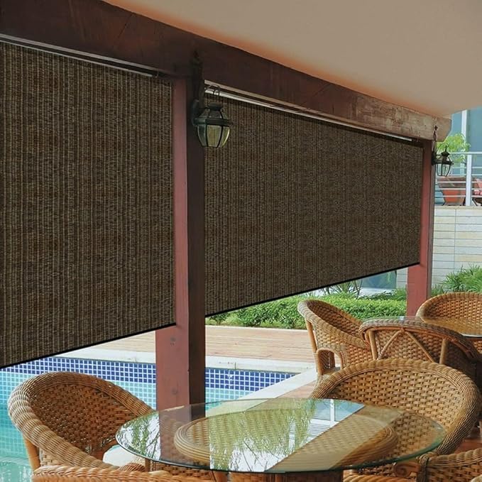 EMERIT 90% Shade Cloth Sun Shade Fabric Privacy Screen Shade Cover for Patio Garden Pergola Shade Cover Canopy with Gromments eMERIT
