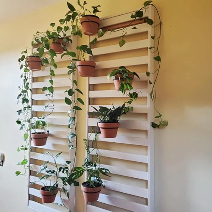 6 Pack 6 Inch Wall Flower Pot Holder Ring Plant Hanger, Metal Planter Hooks Wall Mounted Bracket Heavy Duty for Outdoor Indoor Greemov