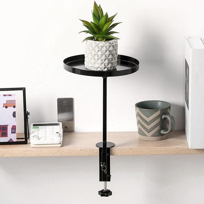 1 Pcs Window Sill Plant Shelf 7.9''D x 14.2''H Adjustable Window Shelf Windowsill Clamp Tray for Indoor Plants Metal Windowsill Extension Tray Planter Floating Shelves for Indoor Outdoor Teenyyou