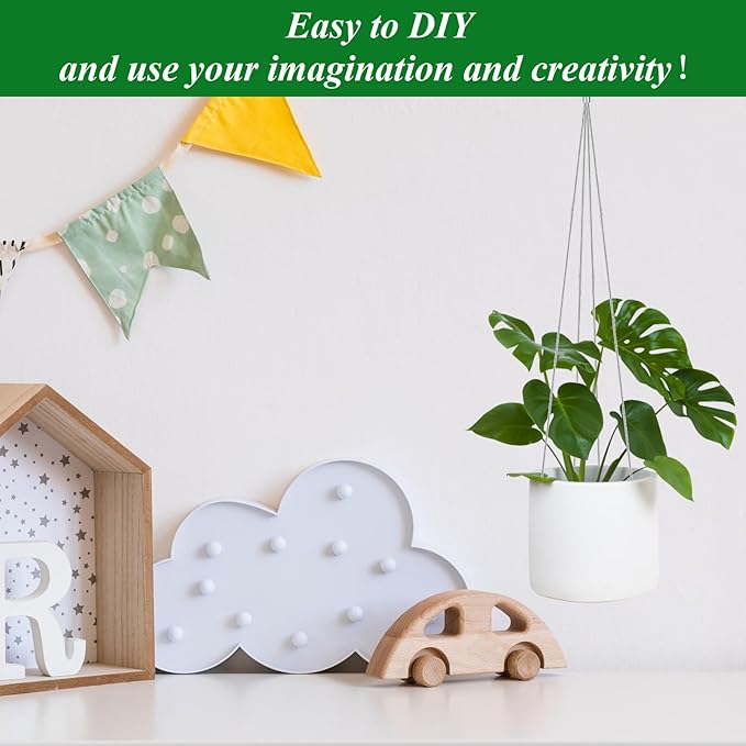 24 Pack Chain for Hanging Plants, 24 inch 4 Point Wire Plant Hangers for Hanging Baskets, Hanging Plant Chain for Indoor Outdoor Patio Garden Greenhouse Supplies EATHEATY