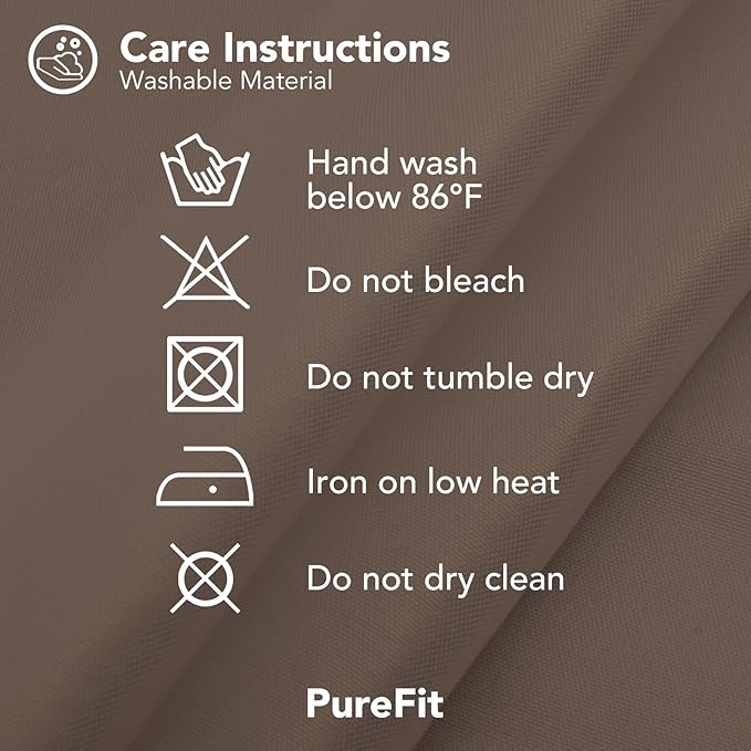 PureFit Outdoor Curtains for Patio Waterproof Weatherproof, UV Resistant Outside Curtains for Gazebo, Front Porch, Pergola, Sun Blocking Privacy Curtain, 120W x 108L inch, 1 Panel, Camel PureFit