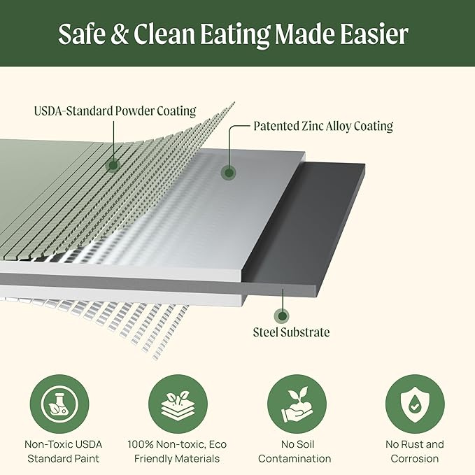 32" Extra Tall Raised Garden Bed Kits, 3.5 x 3.5 x 2.7ft Raised Planter Box Outdoor, 2 x 5 x 2.7ft Deep Root 4 in 1 Modular Metal Raised Beds for Gardening Vegetables Flowers Fruits - Sky Blue VegoGarden