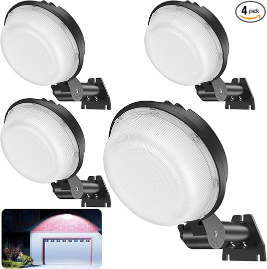 150W LED Barn Light 21000LM Yard Area Light Dusk to Dawn Outdoor Lighting with Photocell 5000K Daylight IP65 Waterproof LED Flood Security Parking Lot Lights for Street Farmhouse Garage, 4 Pack Rootora