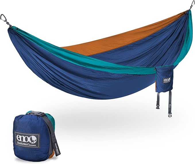 ENO, Eagles Nest Outfitters DoubleNest Lightweight Camping Hammock, 1 to 2 Person, Special Edition Colors, ATC EaglesNestOutfitters