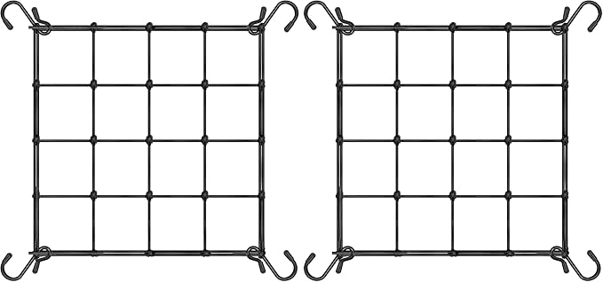 VIVOSUN 2 x 2Ft. Elastic Trellis Netting with 4 Hooks for Climbing Plants, Vegetables, Fruits, and Flowers, 2-Pack VIVOSUN