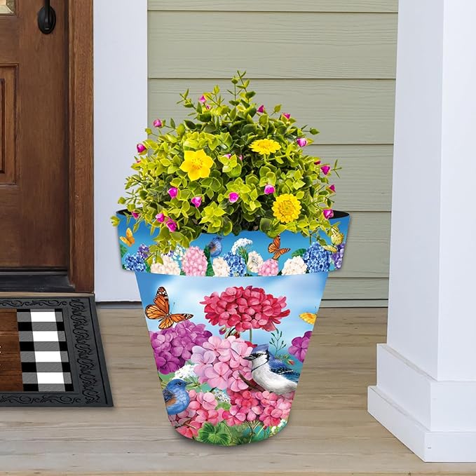 Briarwood Lane Geraniums in Bloom Large Planter BriarwoodLane