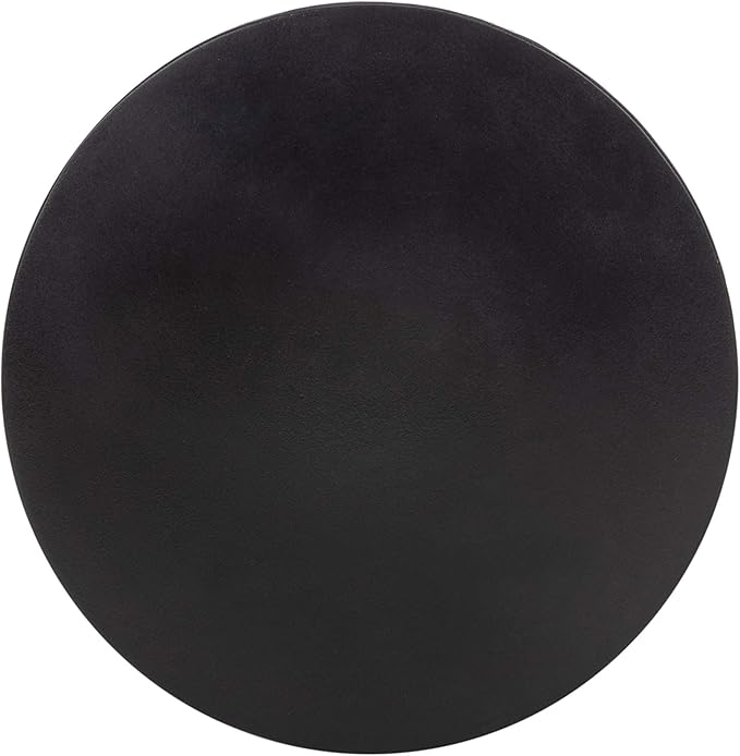 Safavieh Outdoor Athena Black Modern Concrete Round Accent Table SAFAVIEH
