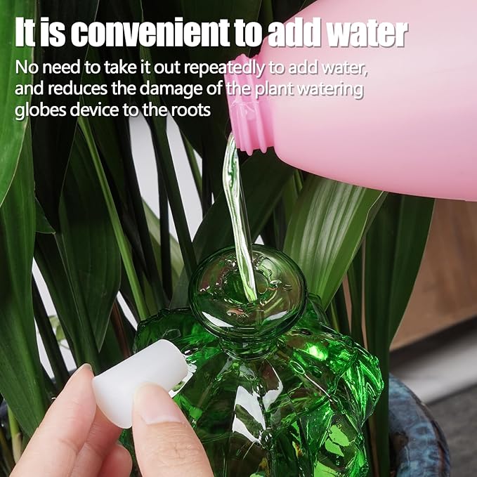 Self Watering Planter Insert. Plant Watering Devices. Plant Watering Bulbs. 3-PCS Plant Watering Globes. Cactus Shape Self Watering Globes KGCCIZI
