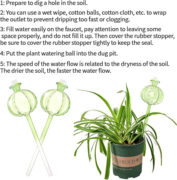 Self Watering Planter Insert. Plant Watering Devices. 3-Pack Cactus Plant Watering Bulbs. Plant Watering Globes. Plant Gifts Plant Lover Gifts KGCCIZI