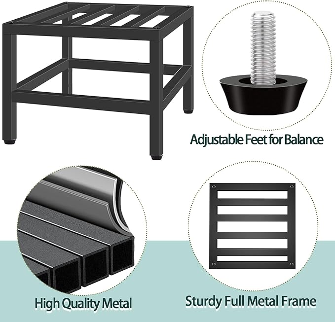 Plant Stand Indoor Outdoor, 2 Pcs Heavy Duty Plant Stands Metal Pedestal Stand for Indoor Outdoor, Wrought Iron Flower Stand Display Planter Shelf for Garden Deck Living Room Lilybud--lily
