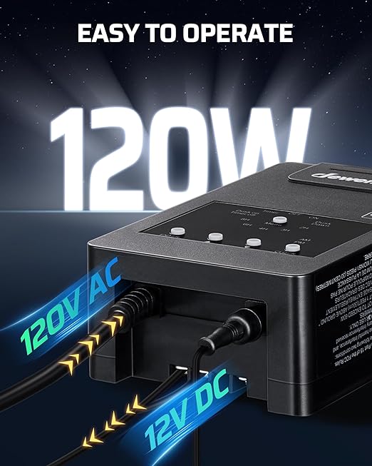 DEWENWILS 120W Low Voltage Landscape Transformer with Remote Control, 120V AC to 12V DC, Low Voltage Transformers with Photocell & Timer, Landscape Lighting Transformer for Garden Light Spotlight DEWENWILS