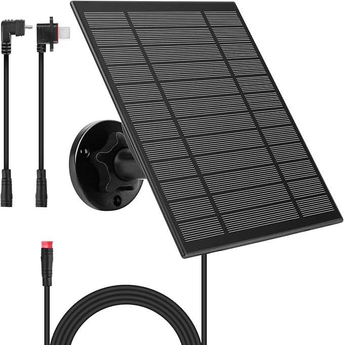 5W Solar Panel Compatible with Blink Outdoor 4(4th Gen)/Blink XT/XT2 and Blink Outdoor(3rd Gen) XT3/Blink Outdoor Camera, Blink Solar Panel with 11.8Ft Outdoor with Waterproof Plug Rootora