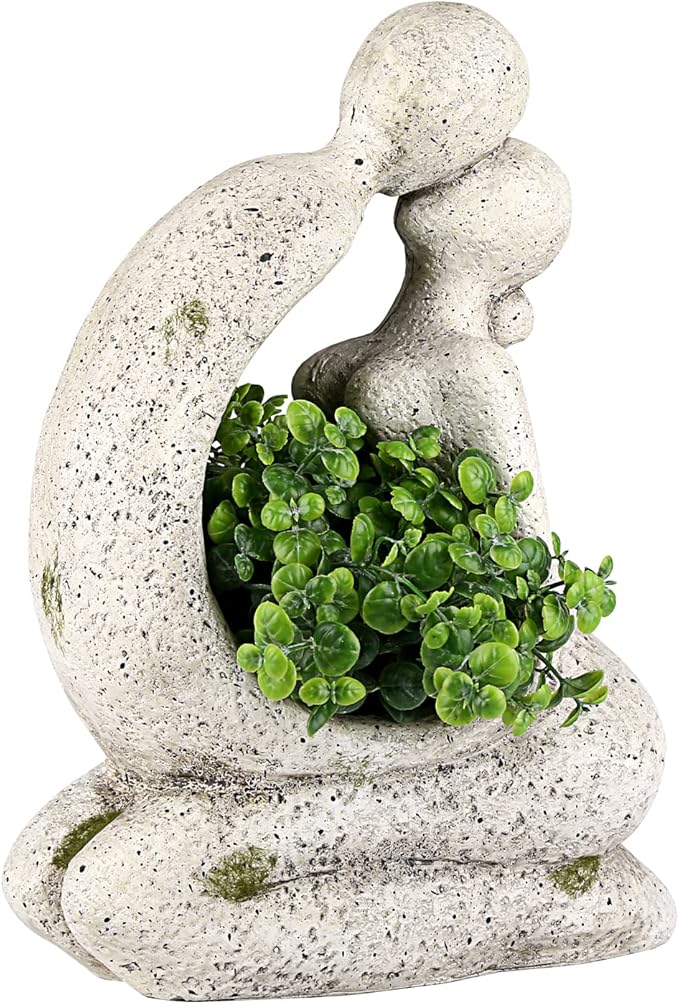 Unique Planters for Indoor Outdoor Plants Head Face Planter Pot Large Succulent Planters Flower Vase with Drainage Hole Around You Aclema