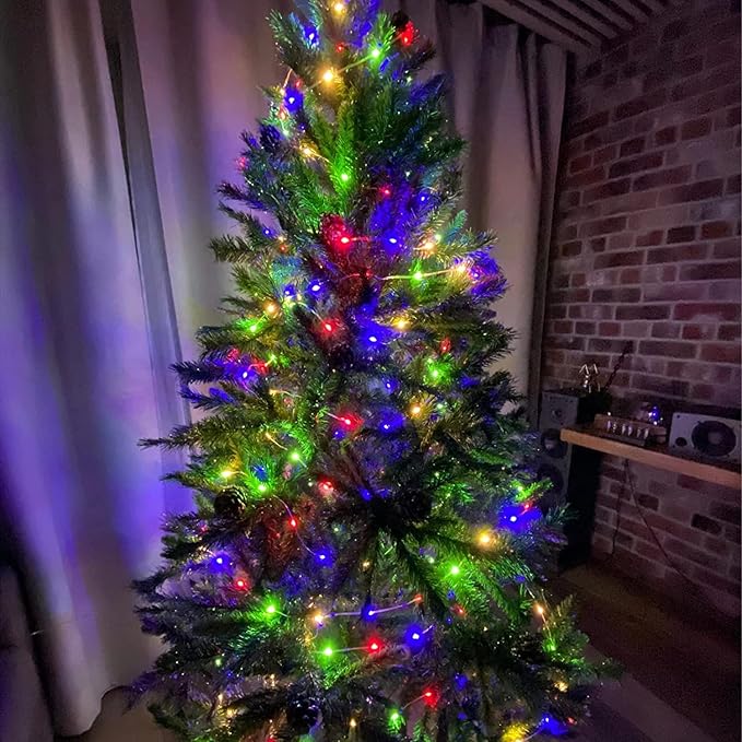 66Ft 200 LED Fairy Lights Plug in with Remote, Waterproof String Lights Outdoor& Indoor 8 Modes with Timer, LED Twinkle Light for Girl's Room Garden Patio Halloween Christmas Decorations (Multicolor) BHCLIGHT