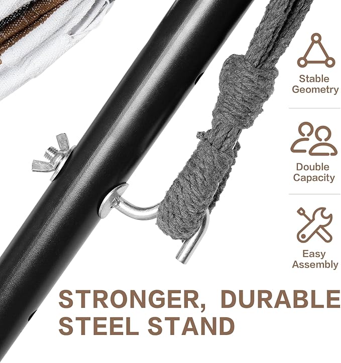 PNAEUT Hammocks Stand Only (Black Stand) PNAEUT