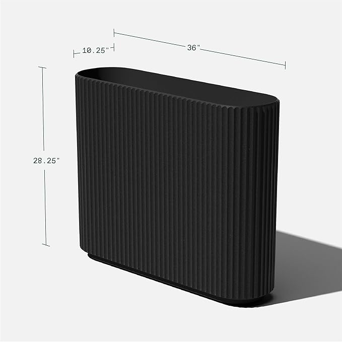 Veradek Demi Series Span Planter for Front Porch, Patio, Backyard | Durable Plastic-Stone Composite Material | Modern Décor for Shrubs, Flowers VeradekOutdoor
