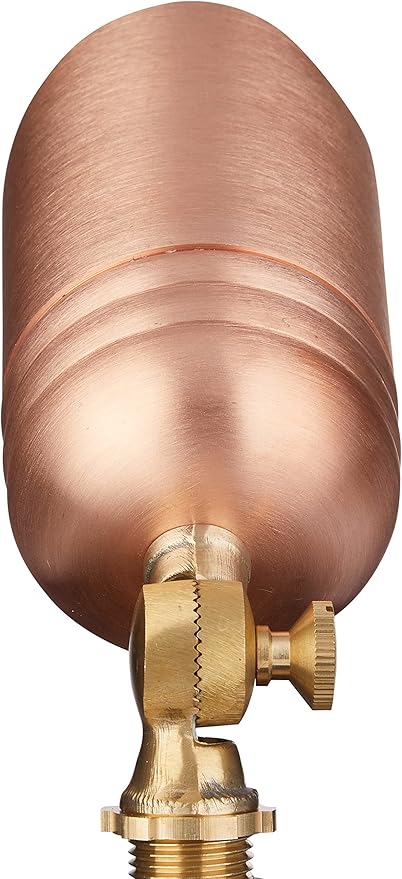 VOLT Fat Boy 12V Solid Copper Outdoor Spotlight for Low Voltage Landscape Lighting of Yard, Lawn, Garden, Patio, Trees & House VOLT
