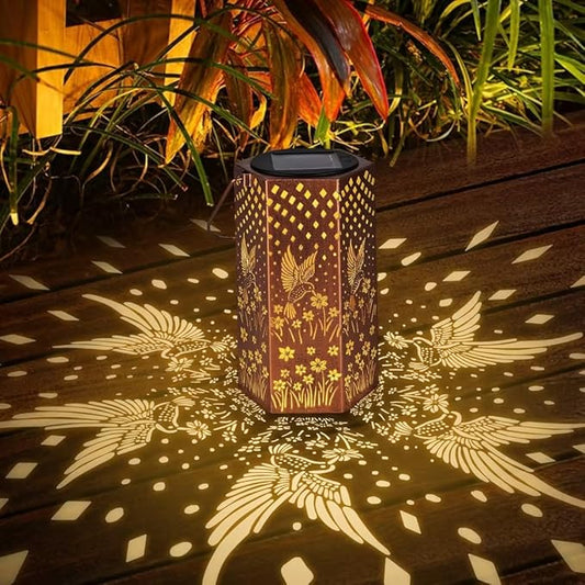 Mothers Day Gifts for Mom Grandma - Birthday Gifts for Women, Hummingbird Solar Lights Outdoor, Solar Lanterns Outdoor Waterproof Home Decor, Garden Decor for Outside Eandisom