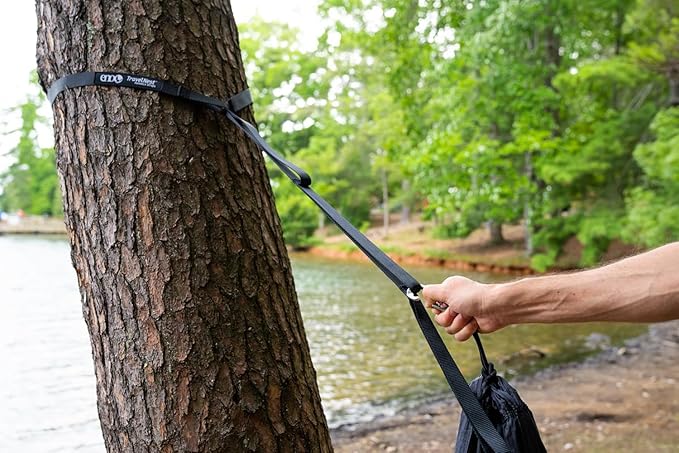 ENO TravelNest Hammock & Straps Combo - Portable Hiking and Camping Hammock with Straps Included - Travel Hammock for Camping, Hiking, Backpacking, a Festival, or The Beach - Moss EaglesNestOutfitters