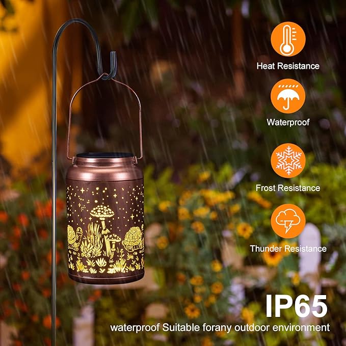 Mothers Day Gifts for Mom Grandma - Birthday Gifts for Women, Turtle Solar Lanterns Outdoor Waterproof - Tortoise Solar Lights Outdoor Hanging Garden Decor for Outside Eandisom