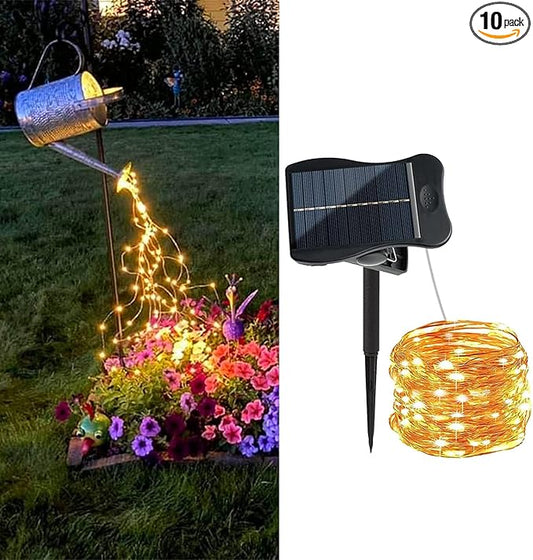 ZNYCYE Solar Waterfall Fairy Bunch Lights Outdoor Waterproof 200LEDs, 8 Modes Fairy Light, Solar String Lights for Outside, Firefly Vine Patio Garden Wedding Decorations Gardening Gifts for Mom ZNYCYE