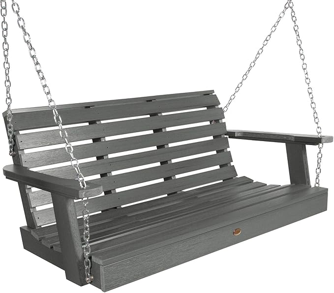 Highwood Weatherly Porch Swing, 4 Feet, Coastal Teak highwood