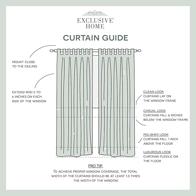 Exclusive Home Cabana Solid Indoor/Outdoor Light Filtering Hook-and-Loop Tab Top Curtain Panel, 54"x96", Taupe, Set of 2 Exclusive+Home